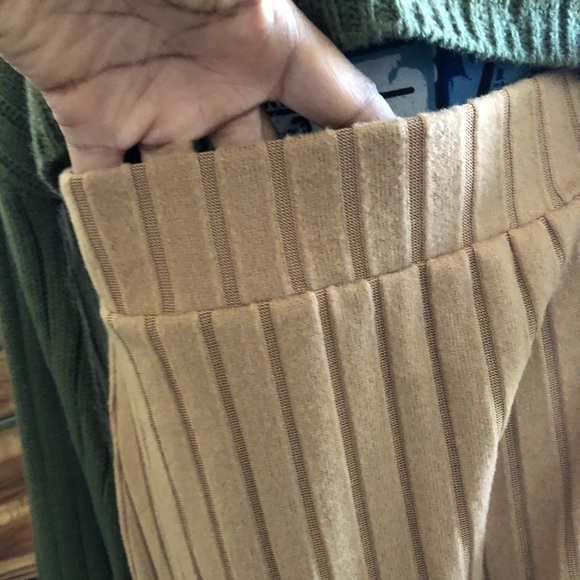 Sexy tan high waist maxi skirt with front side split - Picture 4 of 9